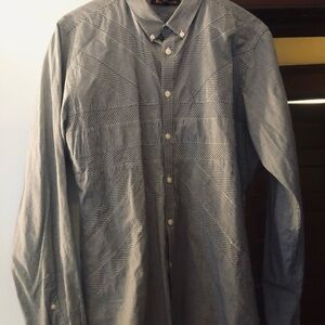 Ben Shermann cotton black/white Patterned Button-Up Shirt